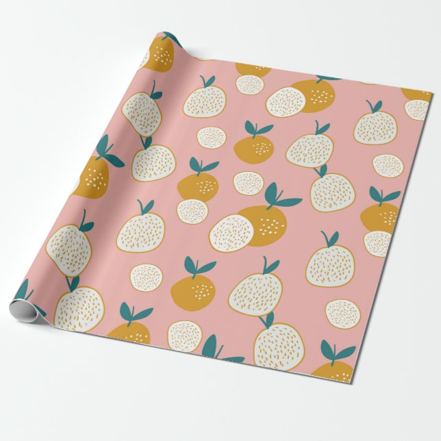 fruit seamless pattern background, print pattern wrapping paper (Unrolled)