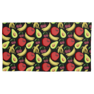 Fruit seamless pattern   colourful tropical fruit pillowcase