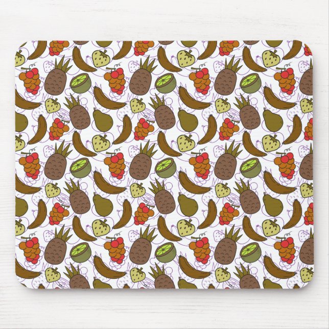 Fruit seamless pattern | Fruit surface pattern 14 Mouse Pad (Front)