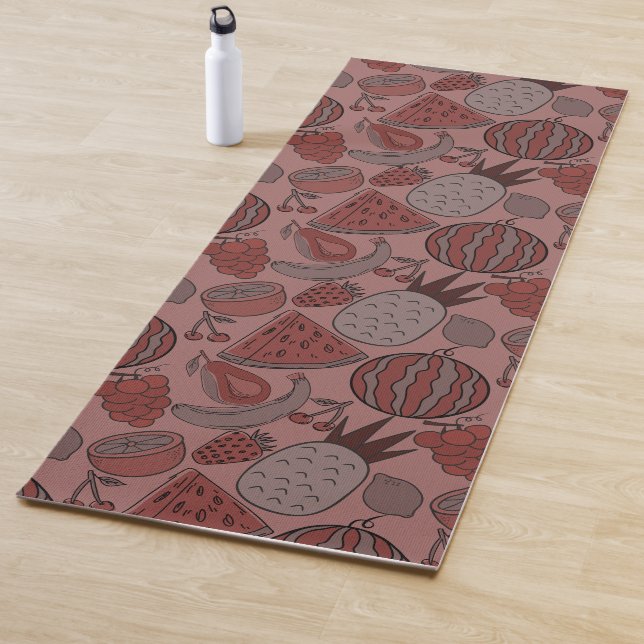 Fruit seamless pattern | Fruit surface pattern 16 Yoga Mat (In Situ)