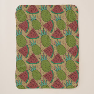 Fruit seamless pattern Fruit surface pattern 17 Sherpa Blanket