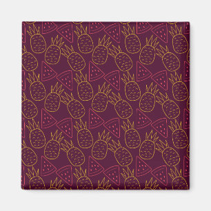 Fruit seamless pattern Fruit surface pattern 18 Magnet