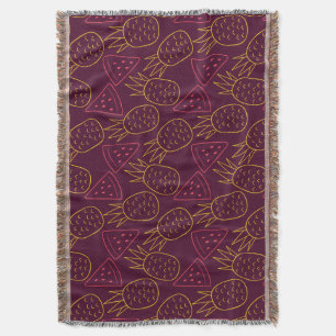 Fruit seamless pattern Fruit surface pattern 18 Throw Blanket