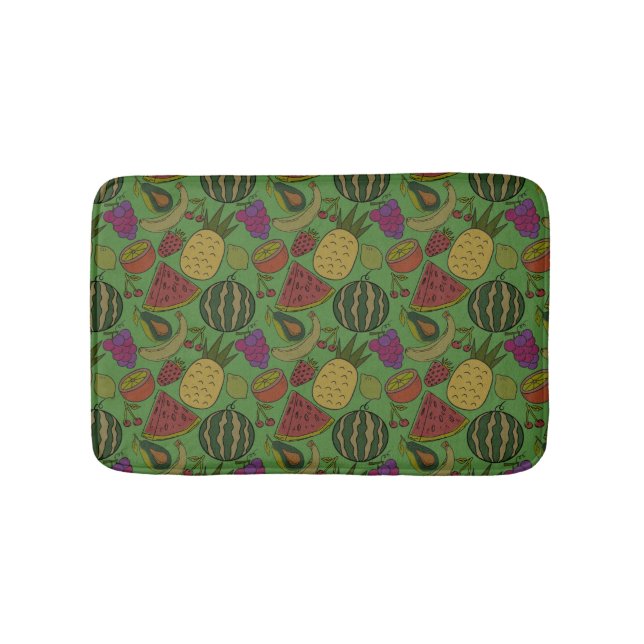 Fruit seamless pattern | Fruit surface pattern 19 Bath Mat (Front)