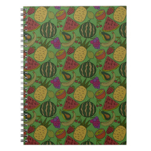 Fruit seamless pattern   Fruit surface pattern 19 Notebook