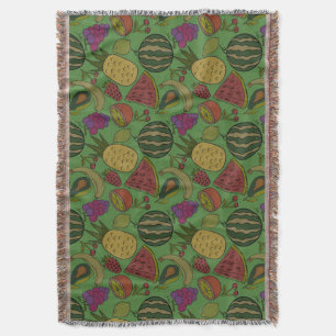 Fruit seamless pattern   Fruit surface pattern 19 Throw Blanket
