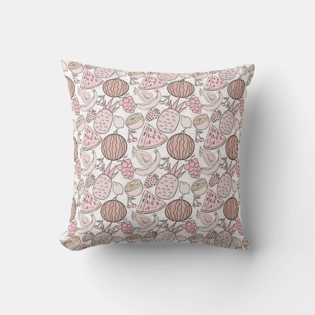 Fruit seamless pattern | Fruit surface pattern 1 Cushion (Front)