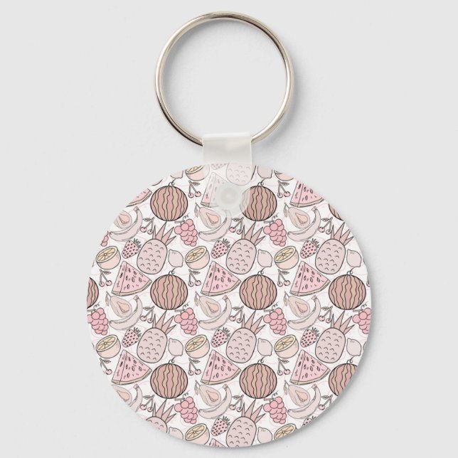 Fruit seamless pattern | Fruit surface pattern 1 Key Ring (Front)