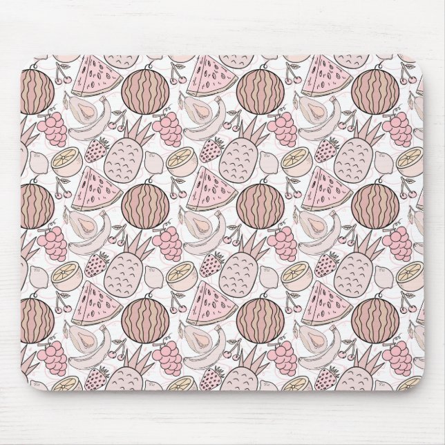 Fruit seamless pattern | Fruit surface pattern 1 Mouse Pad (Front)