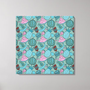 Fruit seamless pattern   Fruit surface pattern 20 Canvas Print
