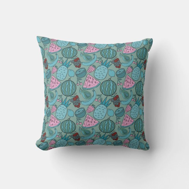 Fruit seamless pattern | Fruit surface pattern 20 Cushion (Front)