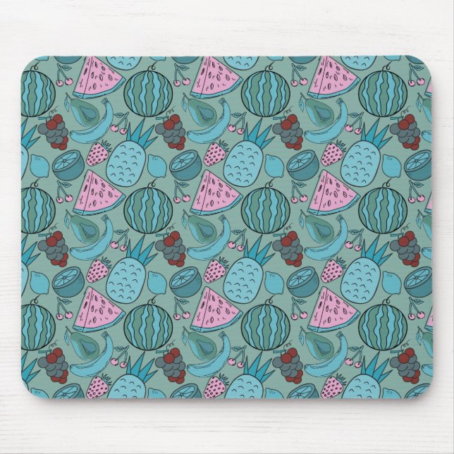 Fruit seamless pattern | Fruit surface pattern 20 Mouse Pad (Front)