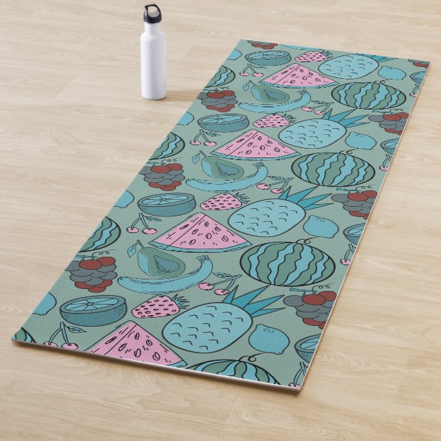 Fruit seamless pattern | Fruit surface pattern 20 Yoga Mat (In Situ)