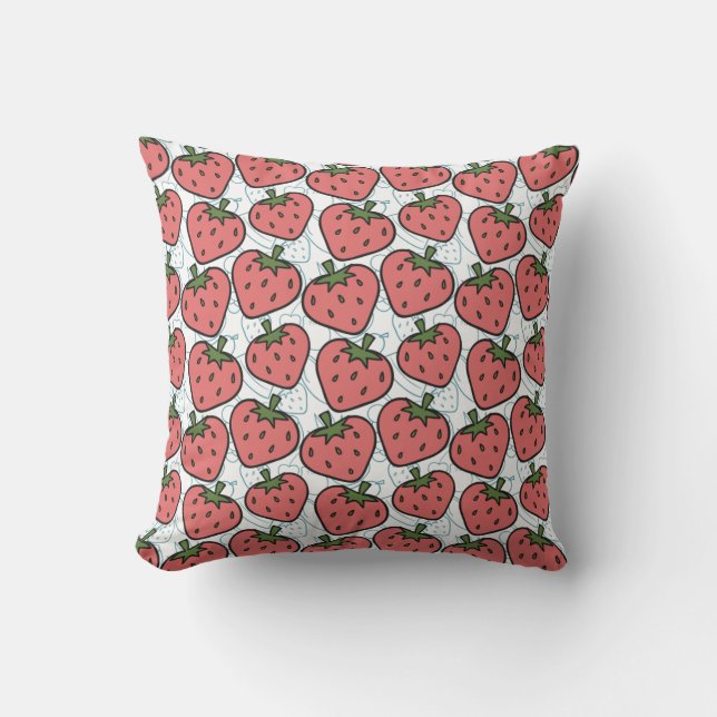 Fruit seamless pattern | Fruit surface pattern 21 Cushion (Front)