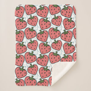 Fruit seamless pattern   Fruit surface pattern 21 Sherpa Blanket