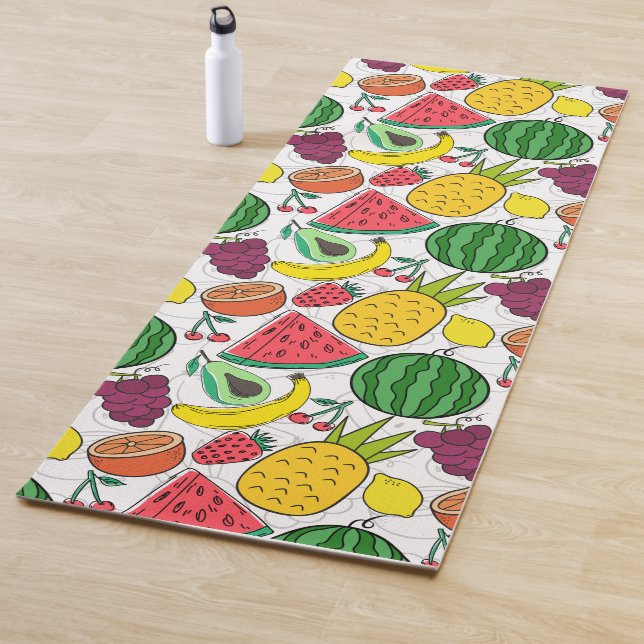 Fruit seamless pattern | Fruit surface pattern 22 Yoga Mat (In Situ)