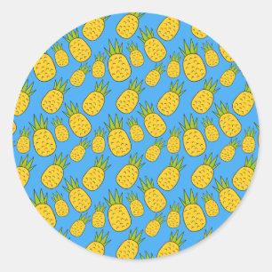 Fruit seamless pattern Fruit surface pattern 24 Classic Round Sticker