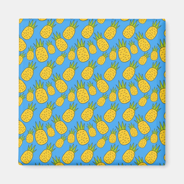 Fruit seamless pattern | Fruit surface pattern 24 Magnet (Front)