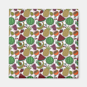 Fruit seamless pattern Fruit surface pattern 25 Magnet