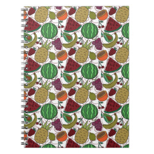 Fruit seamless pattern   Fruit surface pattern 25 Notebook