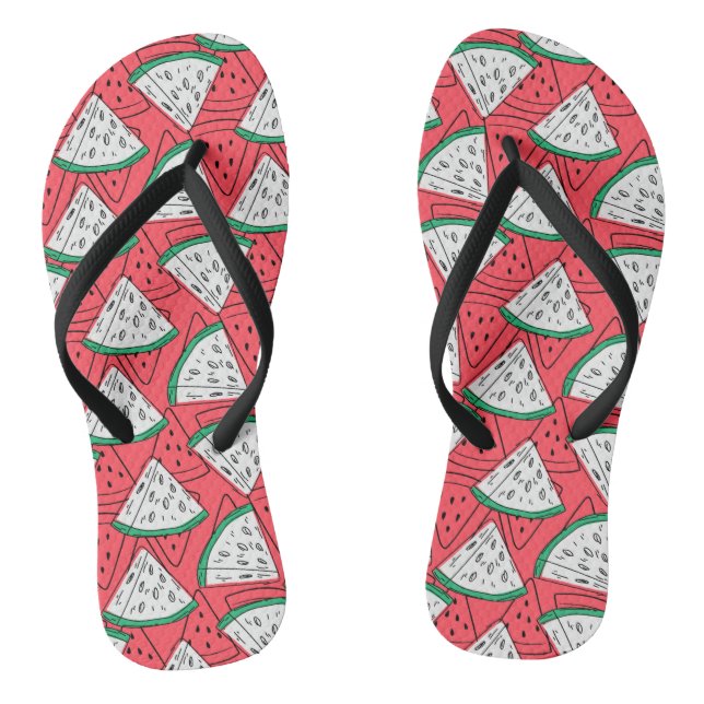 Fruit seamless pattern | Fruit surface pattern 30 Thongs (Footbed)