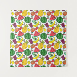 Fruit seamless pattern Fruit surface pattern 37 Tapestry