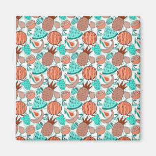 Fruit seamless pattern Fruit surface pattern 39 Magnet