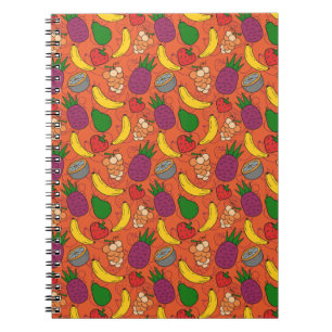 Fruit seamless pattern   Fruit surface pattern 40 Notebook