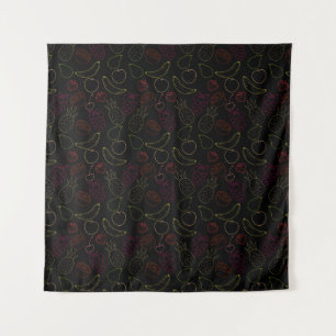 Fruit seamless pattern Fruit surface pattern 44 Tapestry