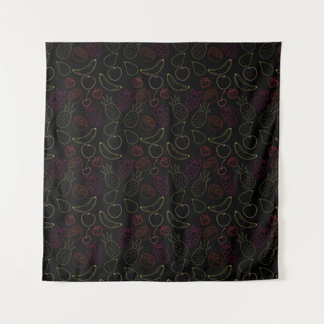 Fruit seamless pattern | Fruit surface pattern 44 Tapestry (Front)