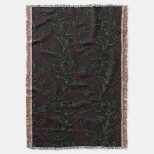 Fruit seamless pattern Fruit surface pattern 44 Throw Blanket
