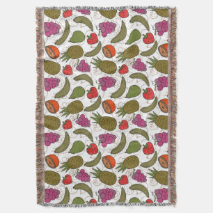 Fruit seamless pattern Fruit surface pattern 48 Throw Blanket