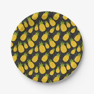 Fruit seamless pattern Fruit surface pattern 4 Paper Plate