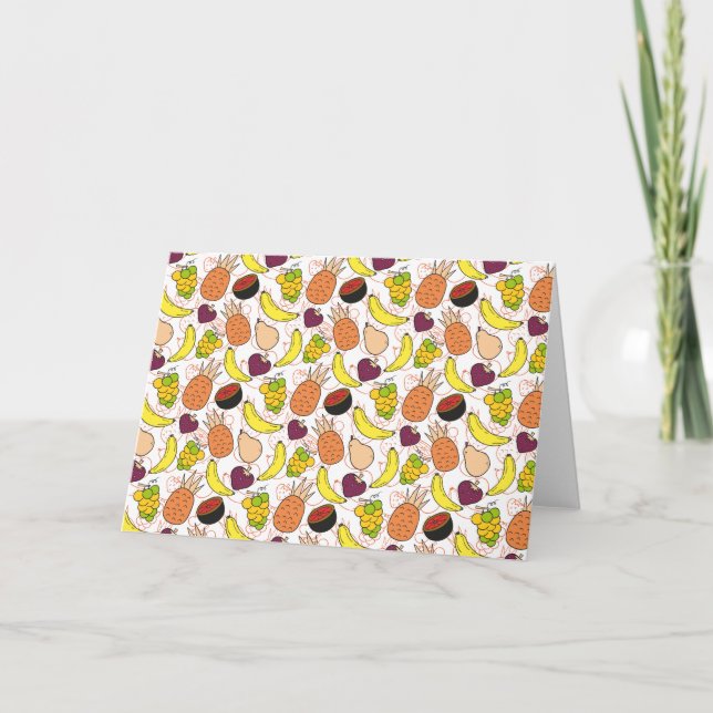 Fruit seamless pattern | Fruit surface pattern 50 Card (Front)