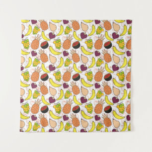 Fruit seamless pattern Fruit surface pattern 50 Tapestry