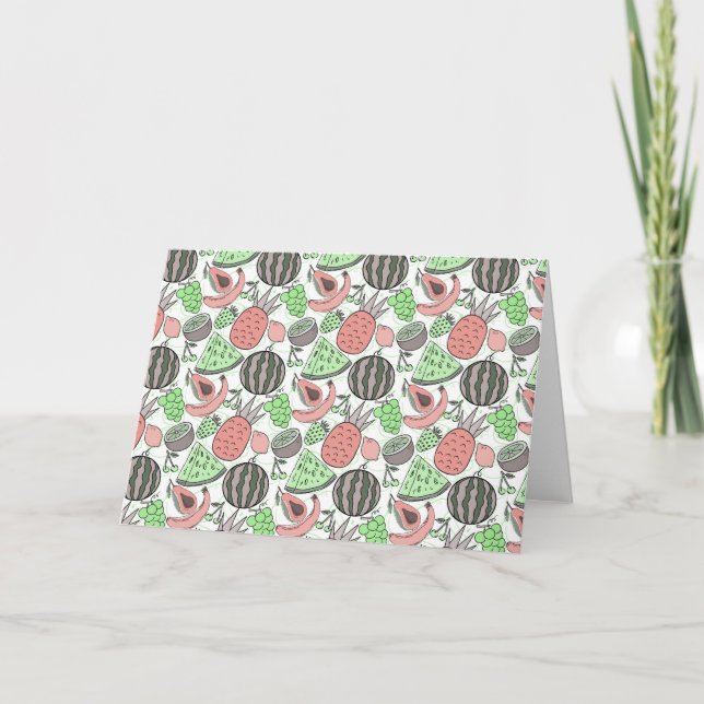 Fruit seamless pattern | Fruit surface pattern 53 Card (Front)