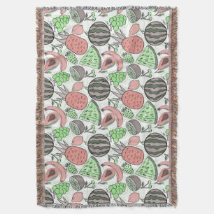 Fruit seamless pattern   Fruit surface pattern 53 Throw Blanket