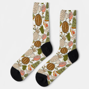 Fruit seamless pattern   Fruit surface pattern 54  Socks