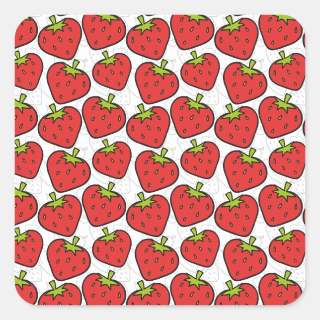Fruit seamless pattern | Fruit surface pattern 60 Square Sticker (Front)