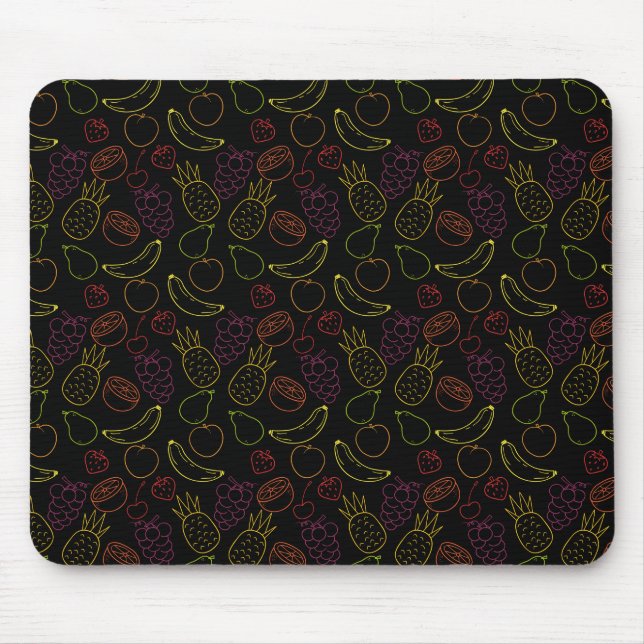 Fruit seamless pattern | Fruit surface pattern 6 Mouse Pad (Front)