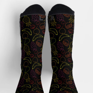 Fruit seamless pattern   Fruit surface pattern 6  Socks