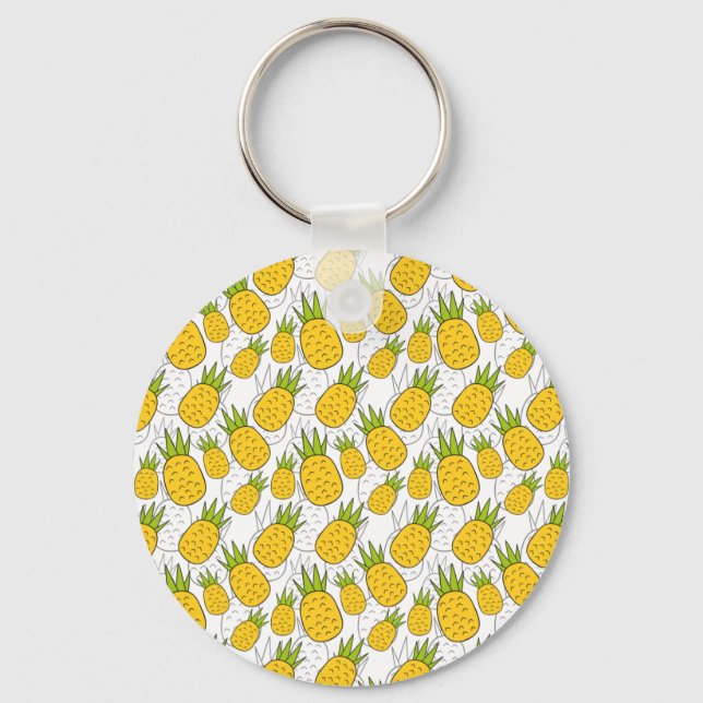 Fruit seamless pattern | Fruit surface pattern 9 Key Ring (Front)