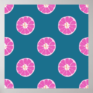 Fruit seamless pattern with orange. abstract,art,b poster