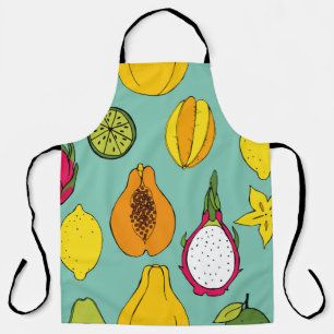 Fruit. Seamless vintage pattern Apron