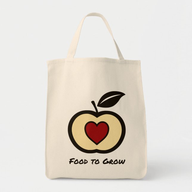 Fruit Shopping Food to Grow Logo, Budget Tote Bag (Front)
