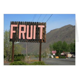 Fruit sign
