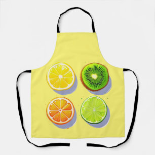 Fruit Slices Pop Art Apron