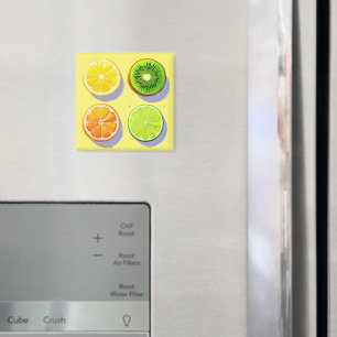 Fruit Slices Pop Art Magnet