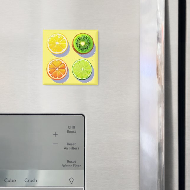 Fruit Slices Pop Art Magnet (In Situ (Fridge))