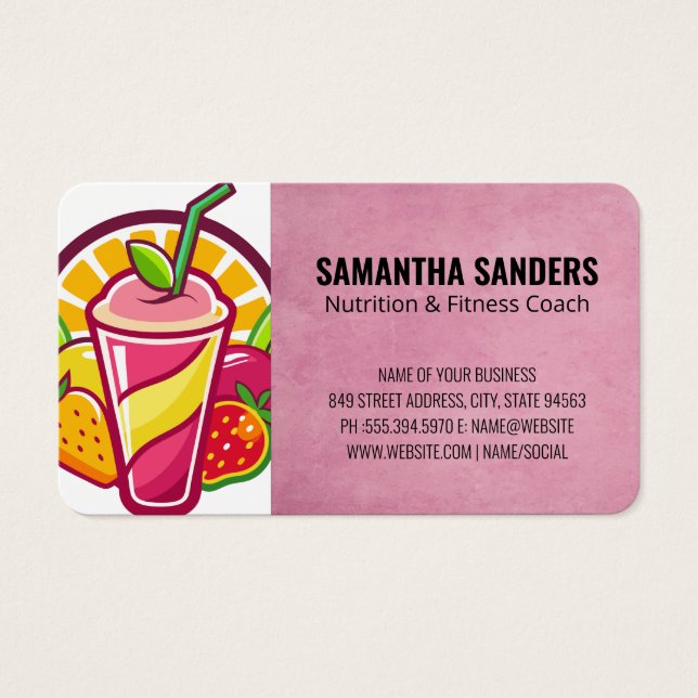 Fruit Smoothie | Health Nutrition Drinks (Front)